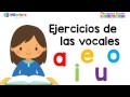 Ejercicios de las vocales - Aprendiendo a leer - Minders Psicología Infantil