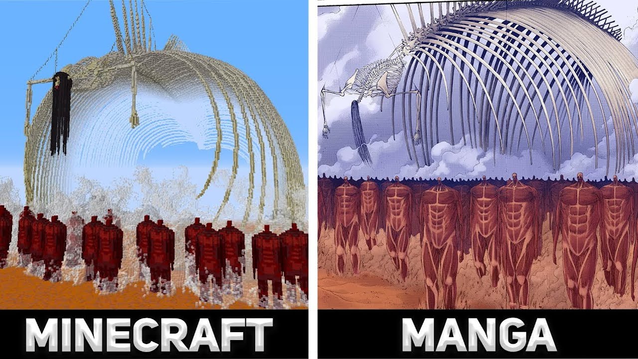 Attack On Titan (Manga) VS Minecraft - The Rumbling Animated - YouTube