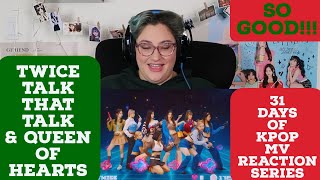 31 Days of Kpop - Twice Talk That Talk and Queen of Hearts MV Reaction *So Good!!*