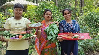 বাড়ির টাটকা কাটোয়া ডাটা ও মোরোলা মাছ দিয়ে দারুন স্বাদের চচ্চড়ি রান্না করলাম।#viralvideo #village