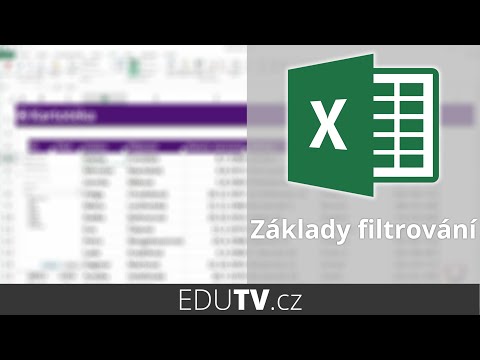 Základy filtrování v Excelu | EduTV