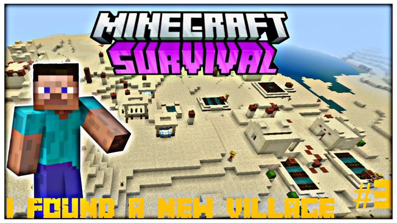 I found a new village in my world || Minecraft PE survival series [#3 ...