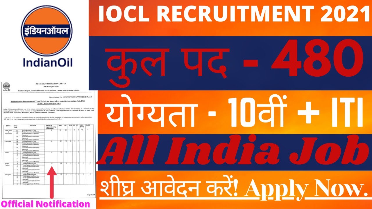 Indian oil Recruitment 2021। Indian oil Trade Apprentice Online form 2021। PSU JOBS। Govt Jobs 2021