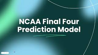 NCAA March Madness Predictive Data Science Model Introduction #ncaa #marchmadness
