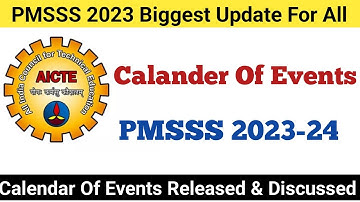 PMSSS 2023 Big Update 🔥 Calendar Of Events Released For First Round 🔥 Check All Dates Here