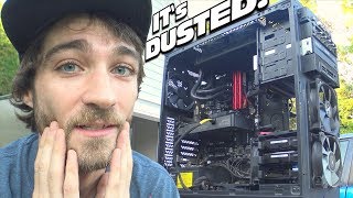 MY SHAMEFUL COMPUTER!!! Cleaning Off The DUST from EXO's Dirty PC Fans & DUSTY PARTS