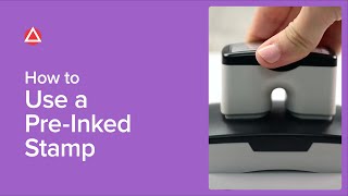 How To Use A Pre - Inked Stamp