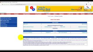 This is the step 1 process of transferring funds from andhra bank to
sbh. 2 video here: https://youtu.be/tw0uupthar0 transfer money ba...
