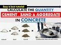 CALCULATION OF QUANTITY OF CEMENT & SAND  & AGGREGATE IN CONCRETE MIX | CIVIL ENGG | BEST TUTORIAL