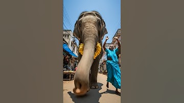 Old woman follows a elephant for rescue her baby #animals