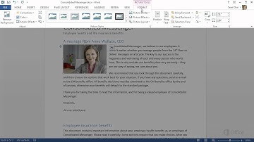 Training - Create your first Word 2013 document  Insert some things - Video 4 of 5