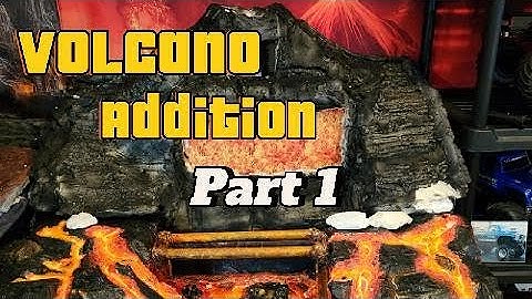 Indoor Mini Crawler Course Build Pt. 1 — Volcano Addition w/ LEDs!