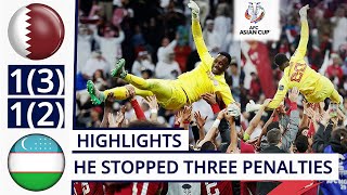 Barsham HERO! Qatar vs Uzbekistan 1-1 (3-2) Penalty-Shootout | HIGHLIGHTS | AFC Asia Cup!