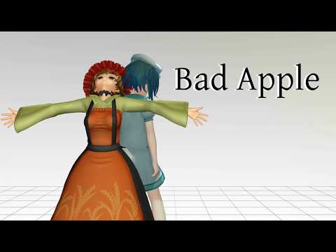 【東方MMD】穣子、むらさでBad Apple
