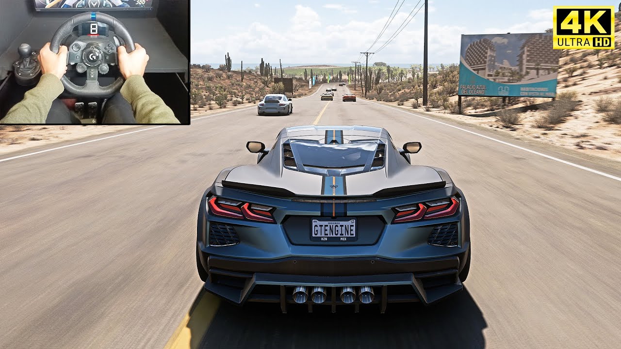 Chevrolet Corvette E-Ray VS Supercars - Forza Horizon 5 | Logitech G923