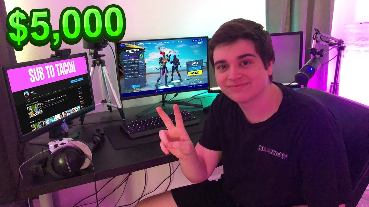 MY INSANE FORTNITE GAMING SETUP! ($5,000) - 20,000 SUBSCRIBER SPECIAL!