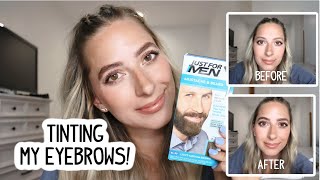 HOW TO: TINTING MY EYEBROWS WITH BEARD DYE. WAIT, THIS WORKED!