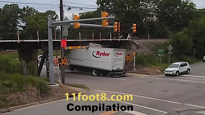 trucks hit 11foot8 bridge compilation 20 min