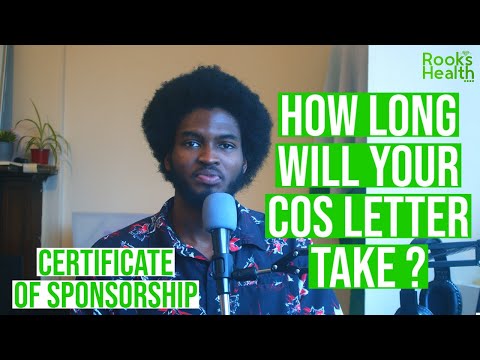 How long do COS letters take to arrive ( Certificate of sponsorship ) for UK work visa