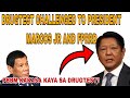 President marcos jr challenged by former president duterte to take the drug test at the same time