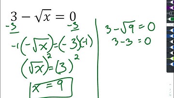 Introduction to solving radical equations