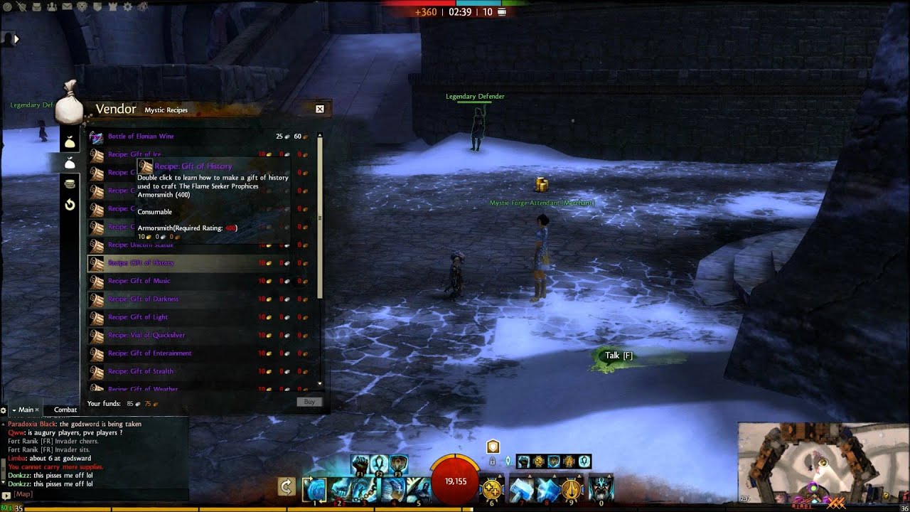 Guild Wars 2 Legendary Weapons Recipe Vendor YouTube