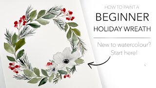 Super EASY Beginner Holiday Wreath!