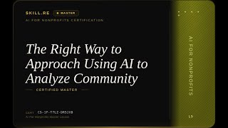 AI for Nonprofits: The Right Way to Approach Using AI to Analyze Community