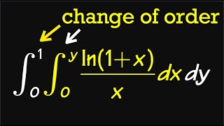 How to change the order of a double integral