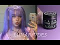 dyeing my hair purple ♡ lunar tides