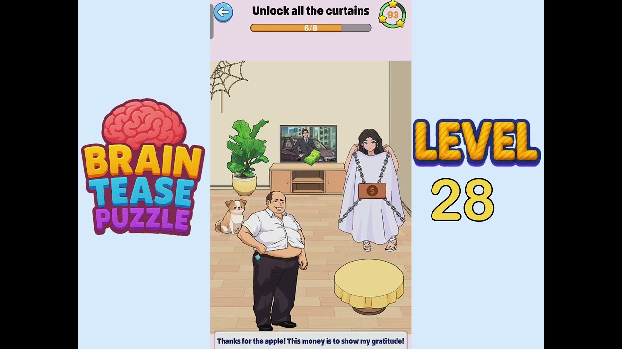 Brain tease puzzle level 28 Walkthrough Solution