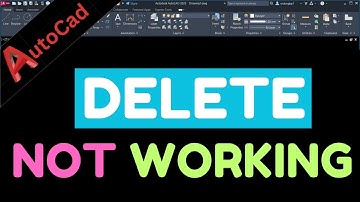 delete key not working in autocad | delete not working in autocad #autocad
