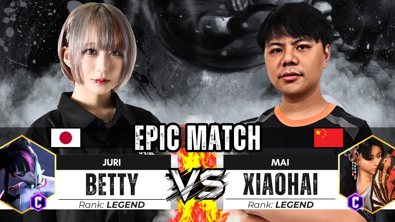 SF6 ▰ BETTY (Juri) vs XIAOHAI (Mai) ▰ Street Fighter 6