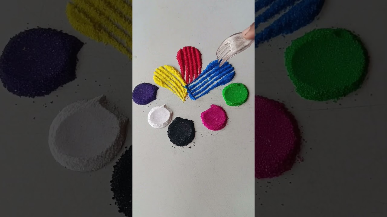 simple Rangoli, satisfying rangoli, Easy rangsatisfying 