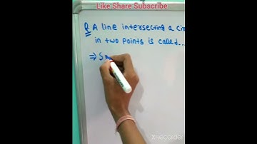 A line intersecting a circle in two point #shorts #mathmagic