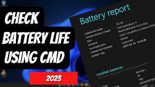 How To Check Battery Health Of Any Laptop Without Using Software [EASY] screenshot 5