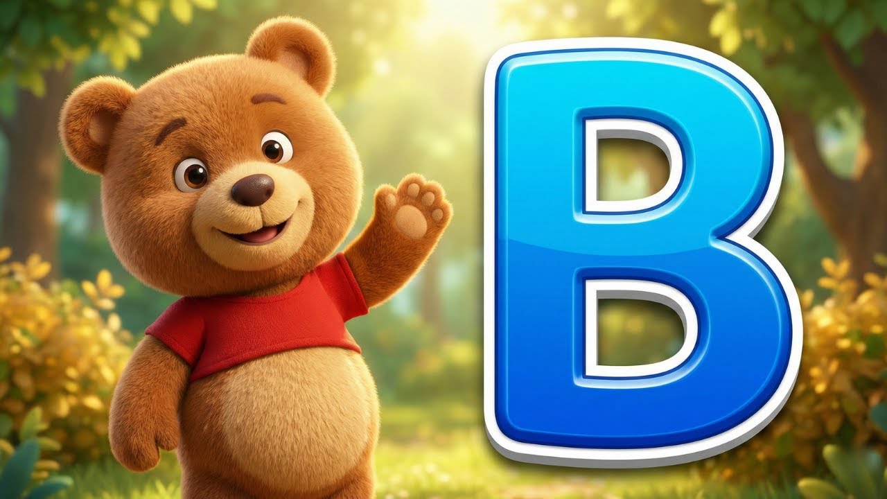 🎵 The B Song: Bouncing with B Words | 1 Hour ABC Learning Rhymes for Kids 👶📘