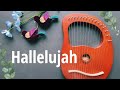 Hallelujah  leonard cohen  lyre harp cover  tutorial