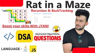 Rat in a Maze Recursion BackTracking: A Depth First Search Algorithm in Java DSA - Hoshiyar Jyani
