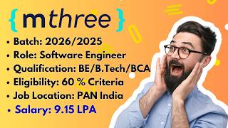 Компания mThree набирает сотрудников на 2026/2025 учебный год | Зарплата 9,15 лакх рупий в год | ... screenshot 5