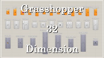 [Grasshopper] 32 Dimension Components