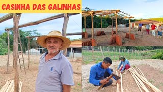 🏡Casinha das Galinhas Quase Pronta Vejam só Dia de Colheita no Sítio Muita Fartura