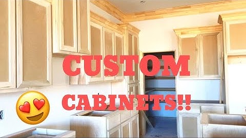 Building a Custom Home! PART 5: Custom Cabinets