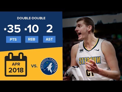 (11.04.2018) Nikola Jokic´s DOUBLE-DOUBLE 35 pts, 10 reb, 2 