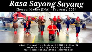Rasa Sayang Sayang Line Dance | Phrased High Beginner | @madhearigatao - Madhe (INA)