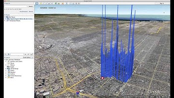 Valarm Air Quality VOC Sensor Data at USC in Google Earth