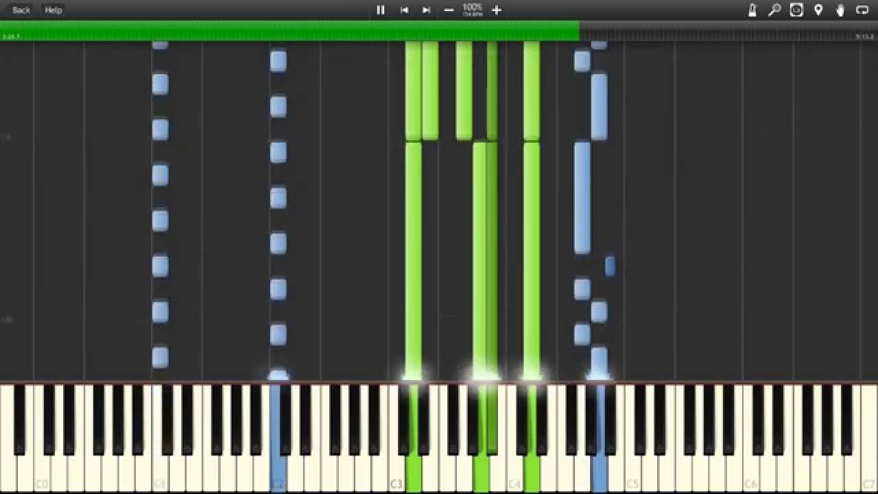 Snow Patrol - What If This Storm Ends Piano (Synthesia)