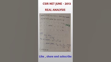Shorts | #2 | CSIR NET |REAL ANALYSIS: ELEMENTARY SET THEORY | June 2013- Part B |NA Math Study