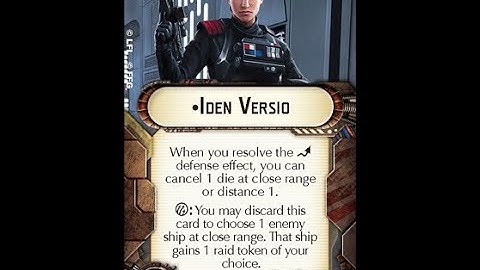 How-to use Officer "Iden Versio" - Star Wars Armada Explained (SWAE)