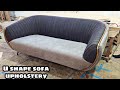 diy u shape sofa couch complete foaming & upholstery step by step making tutorial